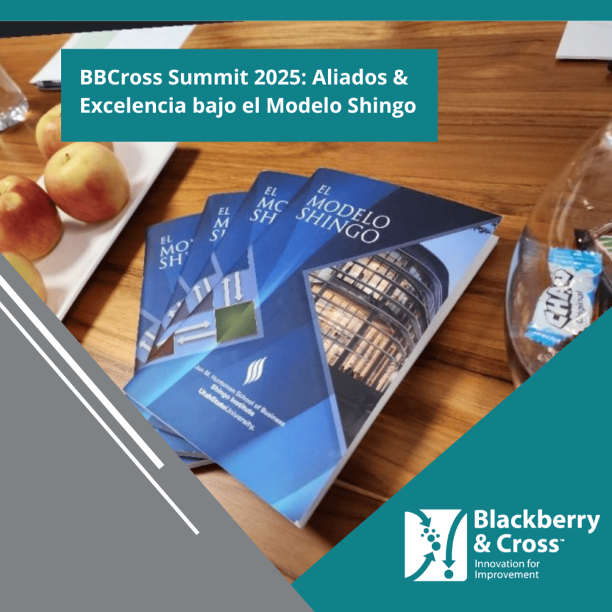 BBCross Summit 2025: Aliados y Excelencia bajo el Modelo Shingo con logotipo de Blackberry & Cross.