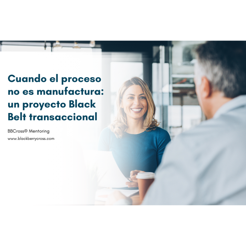Black Belt Six Sigma Transaccional empresa servicios